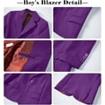 thumbnail image 4 of Lycody Boys' Suits 3-Piece Formal Slim Fit Suit Set for Boys Wedding Ring Bearer Outfit with Blazer and Pants, 4 of 6