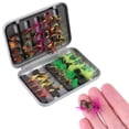 thumbnail image 5 of Sarapandan 40PCS Multi-color Mixed Simulate Fly Fishing Hook Fish Lure Bait Artificial Feather Wing, 5 of 8