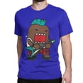 thumbnail image 1 of Camiseta Punk Domo Kun para hombre y mujer, diseño de dibujos animados, color marrón, Domo, algodón puro, manga corta, cuello redondo, ideal como regalo., 1 of 6
