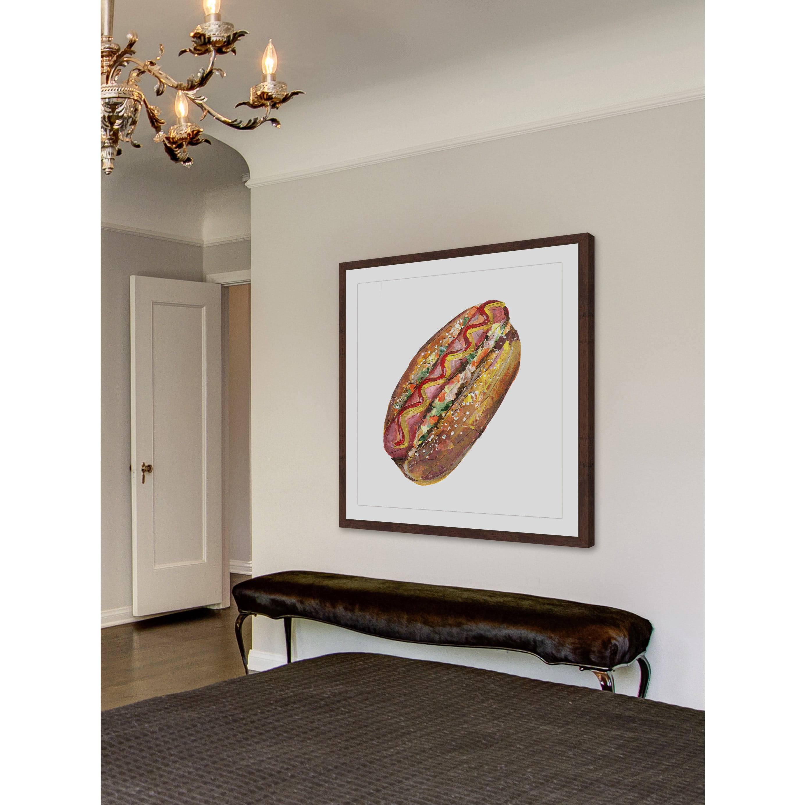 "Ultimate Hot Dog" Framed Painting Print