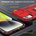 thumbnail image 4 of Designed for iPhone 15 Plus Case Red,iPhone 15 Plus Case for Women with Camera Cover and Stand,[Military-Grade Drop Protection], Case for 15 Plus,6.7inch,(2023), 4 of 12