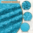 thumbnail image 4 of Lake Blue Sequin Fabric, by The Yard, 1 Yard Length 4.3ft Wide Sequin Velvet Fabric Shiny Sparkly Cloth for DIY Sewing, Dress, Backdrop, Tablecloth, Table Runner, 4 of 7
