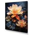 thumbnail image 2 of Designart "Mystical Harmony Of Lotus III" Lotus Wall Art Living Room, 2 of 7