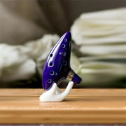 2018 New Upgraded 12 Hole Ocarina Instrument Ceramic Alto C Legend Of Zelda Flute Blue Color Musical Instrument Ocarina