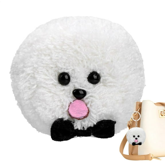 Ksruee Dog Crochet Kit Puppy Stuffed Animal Craft Knitting Kit Handmade Dog Craft Educational Activity with Ball Maker for Beginners Kids Handicraft Lovers steadfast