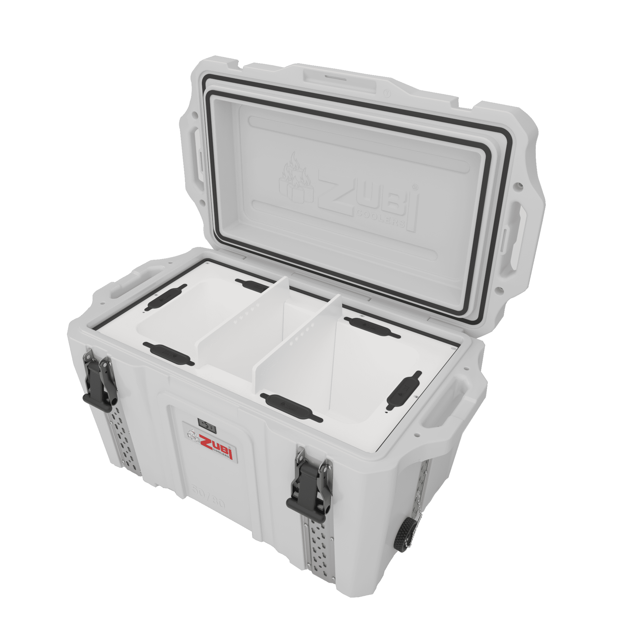 ZUBI COOLERS 50/80 Qt 2-in-1 Hard Sided Rotomolded Ice Chest