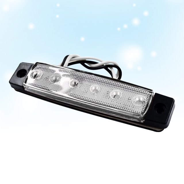 RUNROTOO 2pcs Led Trailer Tail Light Replacement Stop Turn Signal Brake Marker Light For Trucks And Trailers White