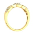 thumbnail image 2 of 1/5 Carat Prong Set Diamond Twisted Wedding Band Ring in 14K Yellow Gold (Ring Size 7.5), 2 of 6