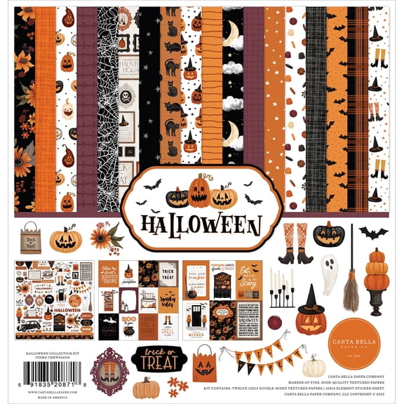 Carta Bella Collection Kit 12"x12" - Halloween