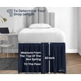 thumbnail image 5 of SGI Bedding Dorm Room Bed Skirt | Twin XL 32" Ruffled Microfiber Bed Skirt | Fade Resistant, Wrinkle Free, Anti-static, Decorative, Extra Storage Space, Clutter-Free | Navy Blue, 5 of 8
