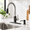 Black&Brushed-with Soap Dispenser, variant on Black&Brushed with Soap Dispenser Stainless Steel Kitchen Faucet Set