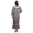 thumbnail image 4 of Moomaya Robe de Nuit Maxi à Manches Longues Imprimée Boutonnée en Coton, 4 of 5