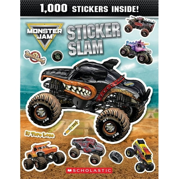 Monster Jam Sticker Slam, (Paperback)