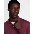 thumbnail image 4 of George Men's Interlock Polo Shirt with Long Sleeves, Sizes S-5XB, 4 of 5