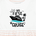 thumbnail image 4 of Inktastic My First Cruise Girls Baby Dress, 4 of 5