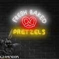 thumbnail image 4 of Glowneon Fresh Baked Pretzels Led Sign, Pretzel Germany Shop Neon Led, 4 of 5