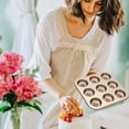 thumbnail image 5 of Stainless Steel Donut Baking Tray Mini Cake Chocolates Desserts Mold Kitchen Non Stick Baking Tray, Dishwasher Microwave Safe, 5 of 6