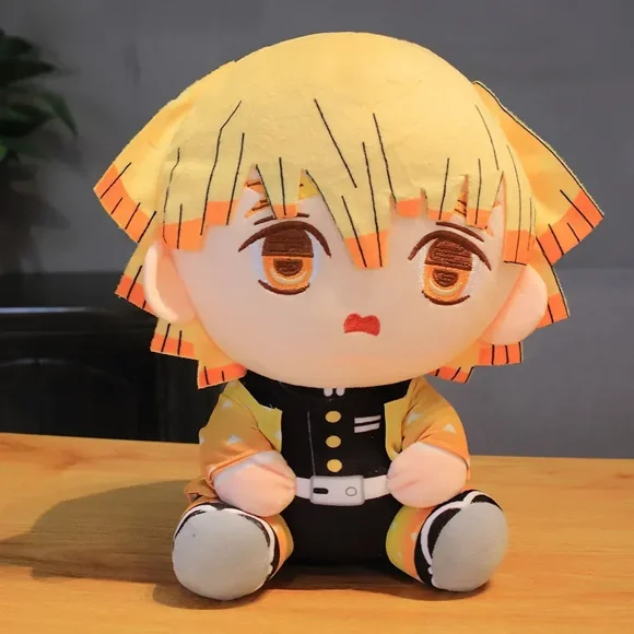 NEW 20cm Demon Slayer Plush Doll Tanjirou Nezuko Zenitsu Anime Movie Stuffed Toy Kimetsu No Yaiba Game Plushie Figure Kids Gift