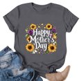 thumbnail image 5 of Busydd Womens T Shirts Fashion Holiday Mother's Day Graphic Tees for Women Casual Round Neck Short Sleeve Going Out Tee Top M, 5 of 5