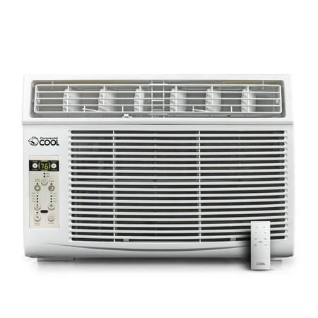COMMERCIAL COOL 10,000 BTU Window Air Conditioner with Remote Control and Adjustable Thermostat, cools up to 450 Sq. Ft. with Electronic Controls & Digital Display