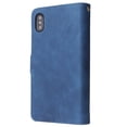 thumbnail image 7 of iPhone XS Wallet Case, iPhone X Case,Dteck Soft Leather Zipper Wallet Case Magnetic Buckle Horizontal Flip Cover with 5 Card Slots/Photo Pocks For Apple iPhone XS/X 5.8 inch 2018, Blue, 7 of 7