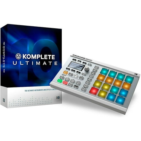 Native Instruments Komplete 10 Ultimate Crossgrade And MASCHINE MIKRO MK2 White