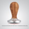 thumbnail image 4 of Wood Curved Base Stainless Steel Coffee Beans Tamper, Coffee Tamper, for Coffee Lover Coffee Enthusiast, 4 of 8