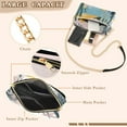thumbnail image 3 of FORMRS Women Crossbody Purse with Chain Strap Vegan Leather Shoulder Handbag, Boho Style Sun, 3 of 7