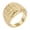 Gold, variant on Women's Piano Ring Band Stainless Steel Personalized Exaggerated Jewelry Silver Size 7