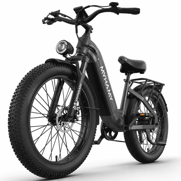 2000W Peak Power Electric Fat Tire Bike for Adults - 28MPH, 48V 18Ah (35-85 Miles), 26"x4" All-Terrain Ebike Electirc Bicycle with Full Suspension & 11" Comfort Seat - Conquer Snow, Sand & Trails