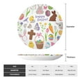 thumbnail image 2 of Gaeub Happy Easter1 Print Ceramic Plate,Dinner Plates,Bone China Decorative Plates with Display Stand,Art Ceramic Ornaments for Wall Hanging Decoration-8in, 2 of 6