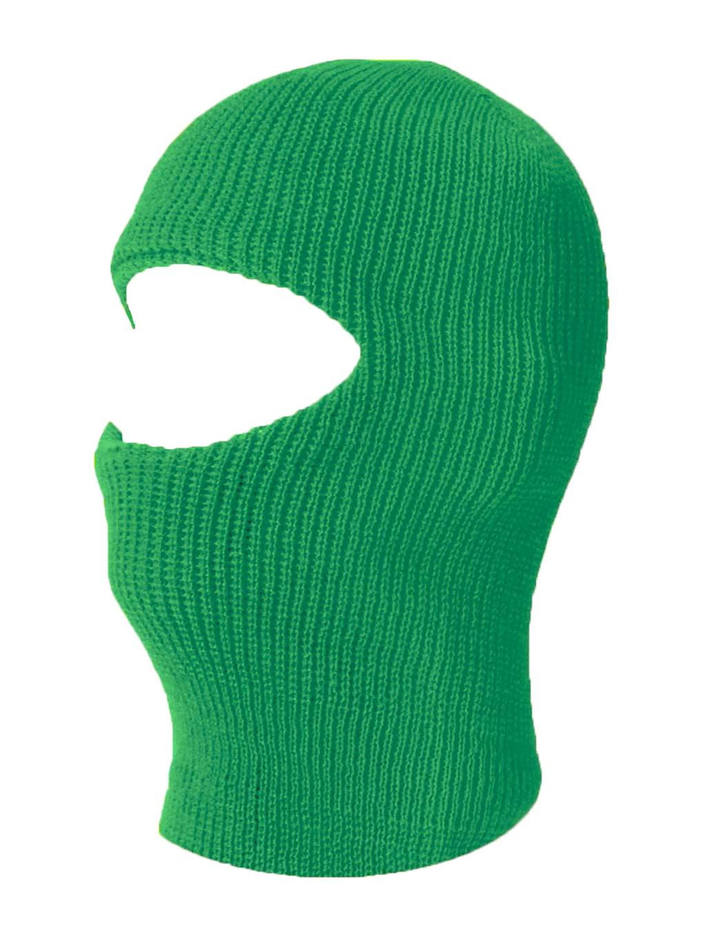 TopHeadwear One 1 Hole Ski Mask Kelly Green