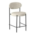 thumbnail image 2 of Better Homes & Gardens Boucle Counter Stool, Cream, 2 of 12