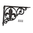 thumbnail image 3 of jifeng Decorative Shelf Bracket Cast Iron Bracket Heavy Duty Strong Iron L Shape Corner Style A, 3 of 8