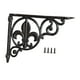 thumbnail image 3 of Soporte de estante decorativo para pared con tornillos de hierro resistente y resistente Estilo A, 3 of 8