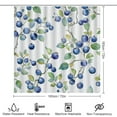 thumbnail image 2 of 4 Pcs Shower Curtain Sets Country Blueberries Rug Toilet Lid Cover And Non-Slip U Shape Mat Watercolor Botanical Blueberry Farmhouse Bathroom Decor Set for Bathroom Decor Sets 72inch X 72inch, 2 of 8