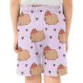 thumbnail image 3 of Capybara Strawberry Hat Pattern Athletic Shorts Breathable with Comfort Fit Drawstring Casual Sweatshorts X-Large, 3 of 9