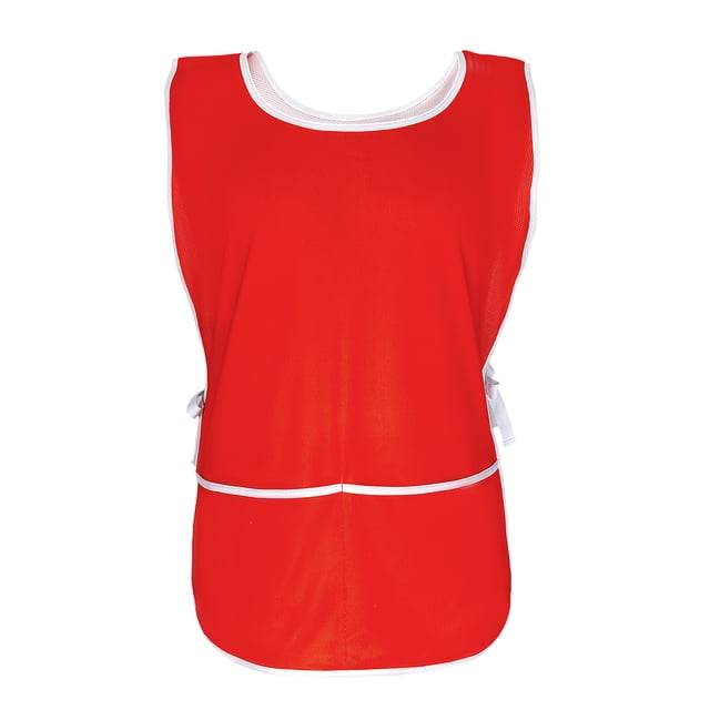 TOPTIE Mesh Event Staff Vests, Breathable Golf Caddie Bibs with Pockets for Tournaments Volunteer