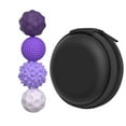 thumbnail image 2 of Magnetic Sensory Fidget Balls 4-Pack–Silicone Stress Relief Toys for Adults & Teens with Autism,ADHD,Anxiety,Quiet Executive Desk Fidget Magnets for Office,Fun Textures Roller Travel Toys Gift-Purple, 2 of 3