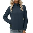 thumbnail image 1 of Ailaofu Veste de Pluie Légère à Fermeture Éclair pour Femmes Poches Zippées pour Randonnée, Course, Tenue Décontractée, 1 of 6