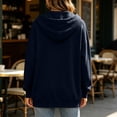 thumbnail image 4 of JOANKDMI Button Down Sweatshirt Women Hoodie Long Sleeve Drawstring Fall Solid Color Relaxed Fit Outerwear with Pockets Winter Cardigan Top, 4 of 8