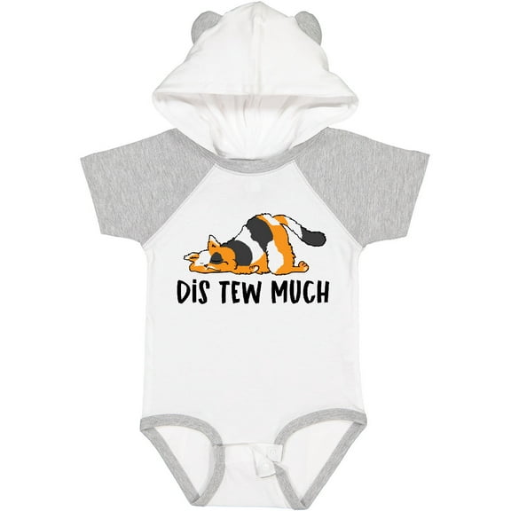 Inktastic Napping Dis Tew Much Longhair Calico Cat Boys or Girls Baby Bodysuit