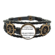 thumbnail image 1 of famosa poesía cita futuro pulsera marina tejida en cuero, 1 of 4