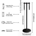 thumbnail image 2 of BGL Hand Towel Holder Stand for Bathroom, Hand Towel Stand for Bathroom Counter, Free Standing Towel Racks for Bathroom with Weighted Wood Base,19" High-Oil Rubbed Bronze, 2 of 8