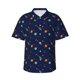 thumbnail image 1 of Balery Space Galaxy Camisas hawaianas de manga corta para hombre, camisas playeras de corte holgado, camisas de vacaciones con botones,Medium, 1 of 7