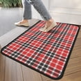 thumbnail image 4 of Red Black White Checkerboard Checkered Pattern Door Rugs,Washable Non Slip Door Mats Indoor,Decorative Door Mats,Entry Mat Indoor for Entrance,Bedroom,Kitchen,Bathroom,30"x17", 4 of 6