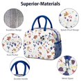 thumbnail image 4 of Womens Pioneer Flower Floral Print Pattern Lunch Box for Work,Insulated Lunch Bag for Women,Loncheras Para Mujer,Leakproof Adult Lunch Bag for Work,Beach,Travel,Picnic,Camping, 4 of 7
