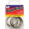 Book Rings 1.25" 6/Pkg-Silver