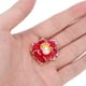 thumbnail image 5 of 12 Uds. Adornos para ropa, decoración de perlas de imitación, botón de ropa con parte posterior plana para DIY, bolsa de ropa, pinza para el pelo, peonía pequeña/108g, 5 of 12