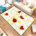 thumbnail image 1 of Hermosa alfombra con pintura de flores de dibujos animados, área grande, decoración suave negra para el hogar, estilo bohemio5100x120cm (39x47 pulgadas)100x120cm (39x47 pulgadas) zhangyuxiang unisex, 1 of 2